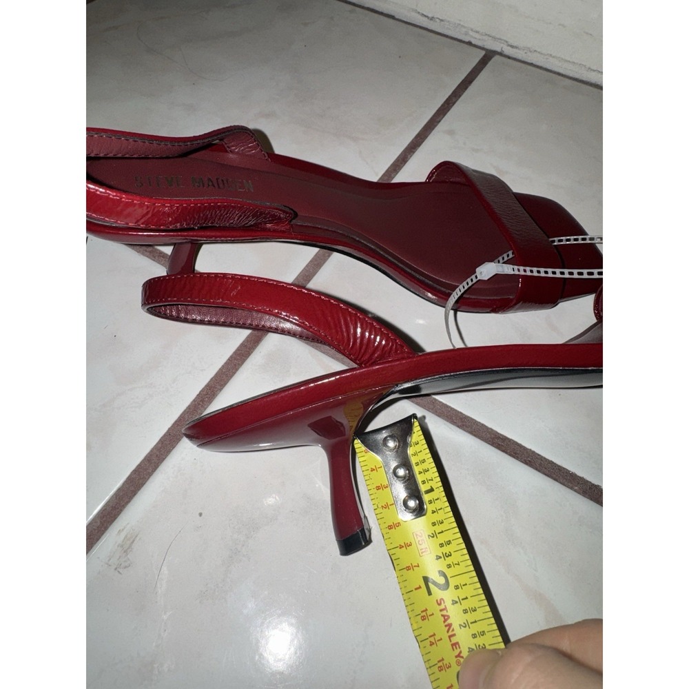 Gianni Bini Kitten Heel D'Orsay Pumps Burgundy Size 6M - Picture 8 of 8